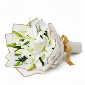 Serene Silver Lilies
